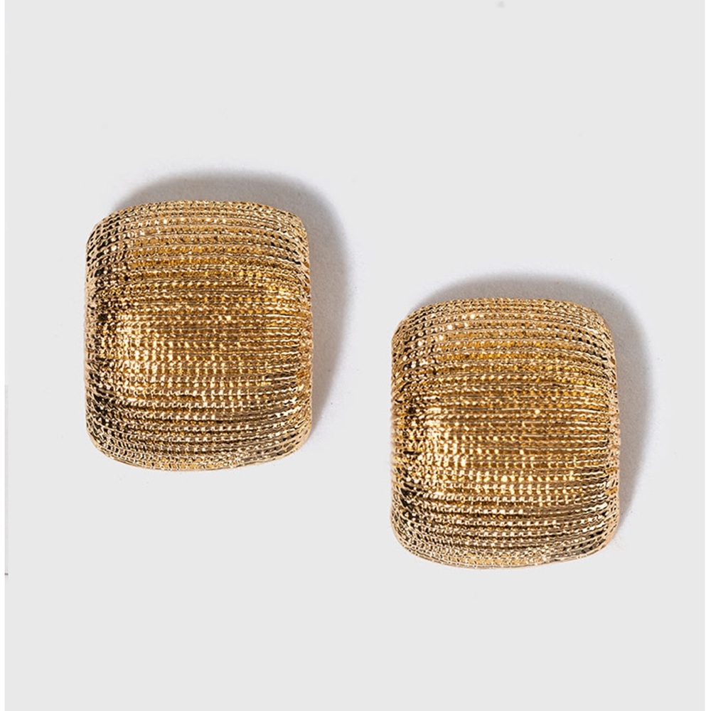 House of Harlow 1960 Textured Square Stud Earrings